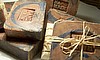 Blue Denim and Brown Suede HandCrafted Soap